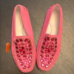 New Girls Primigi Pink loafers, youth Sz 6/ EU 38